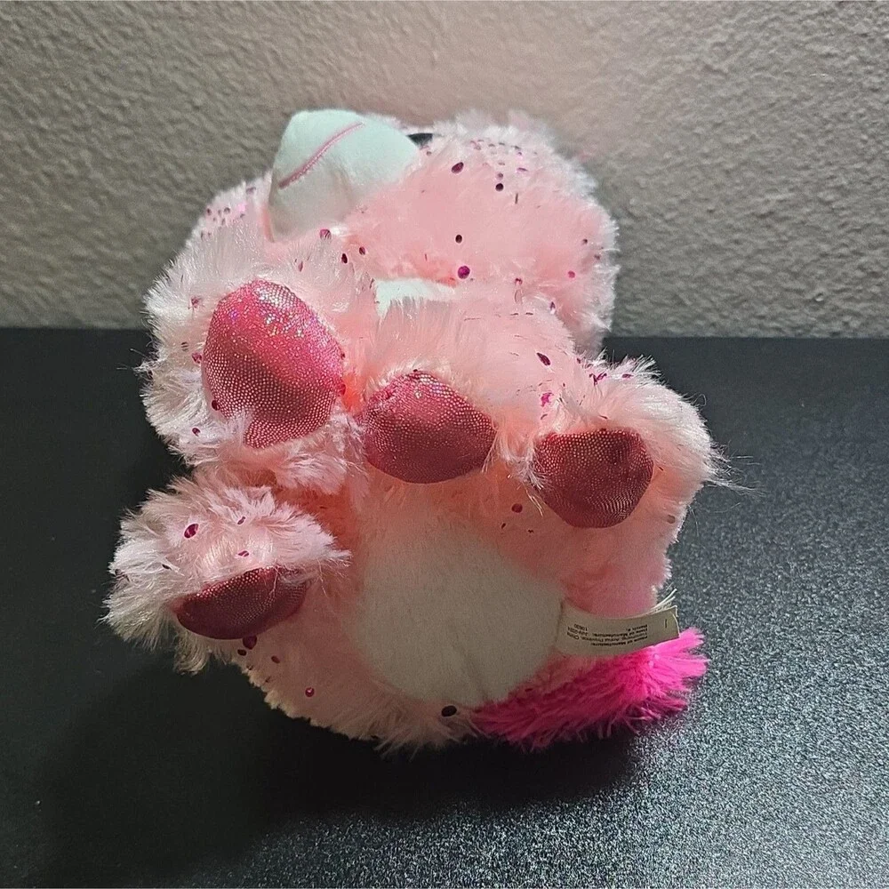 Toy Factory Scent Sations Scented Pink Glitter Cat Plush Stuffed Animal